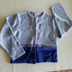 GYMBOREE Easter sweater nwot purple XXL 7years embroidered